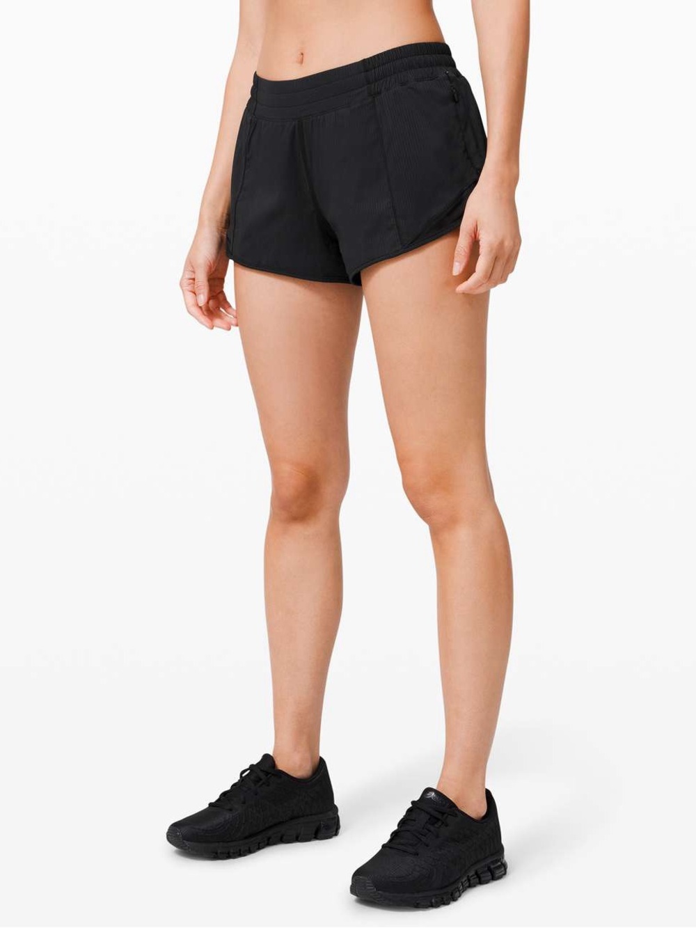Lululemon Hotty Hot Black Running Short